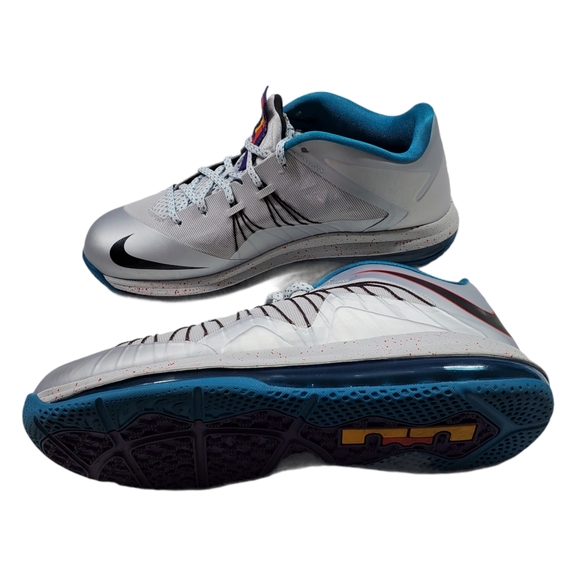 NIKE AIR MAX LEBRON X LOW "AKRON AEROS" METALLIC - Picture 2 of 16
